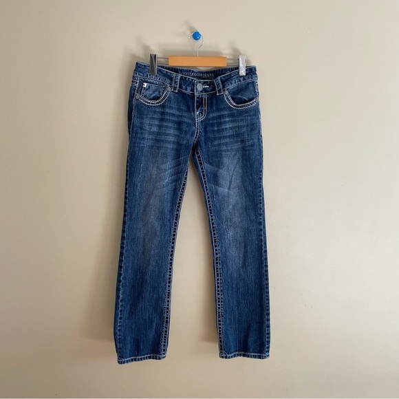 Bootlegger Premium Low rise / Waist Straight Leg Jeans - Picture 2 of 10